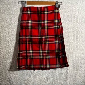 EXCLUSIVELY FOR Smith's BERMUDA MADE IN SCOTLAND Plaid Wrap Kilt Skirt